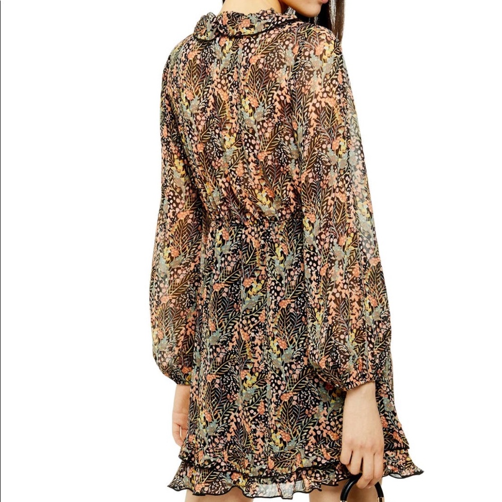 Topshop Ruffle Forest Minidress - Picture 2 of 9